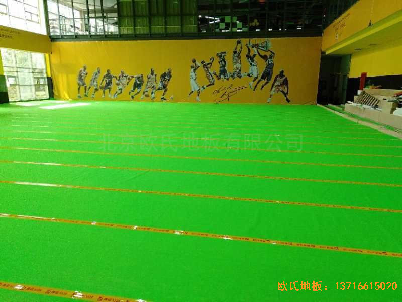 江蘇揚(yáng)州海蘭德瓊花籃球館運(yùn)動(dòng)地板安裝案例